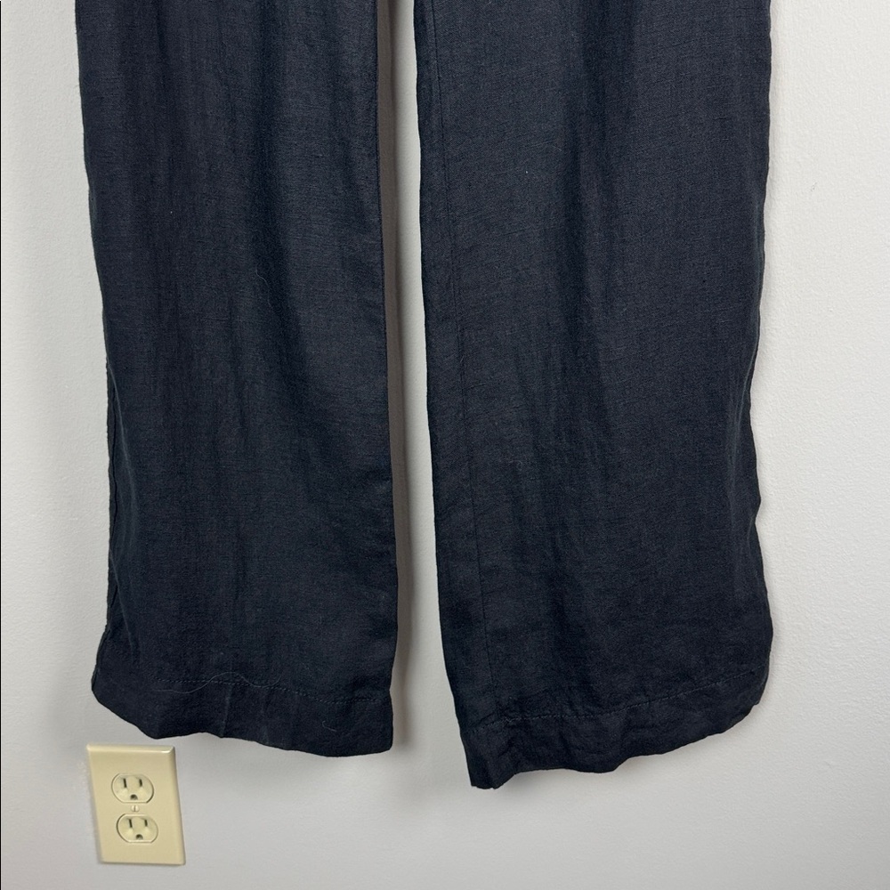 Lilly Pulitzer Deri Linen Palazzo Pant. Onyx. Size Medium. - Picture 3 of 13